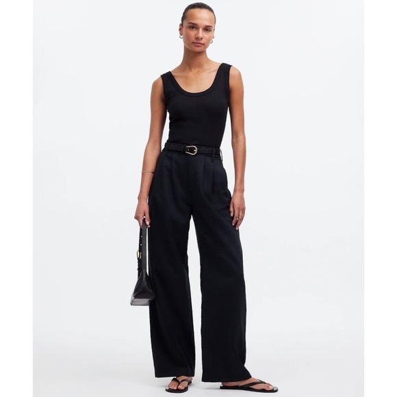 Madewell Denim - MADEWELL Black The Harlow Wide-Leg Pant Size 4